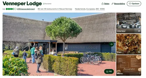 Tripadvisor: Venneper Lodge, nummer 2 van 44 restaurants in Nieuw-Vennep